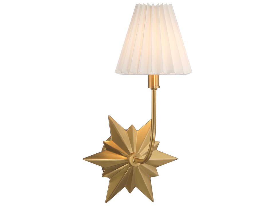 Crestwood 1-Light Wall Sconce in Warm Brass