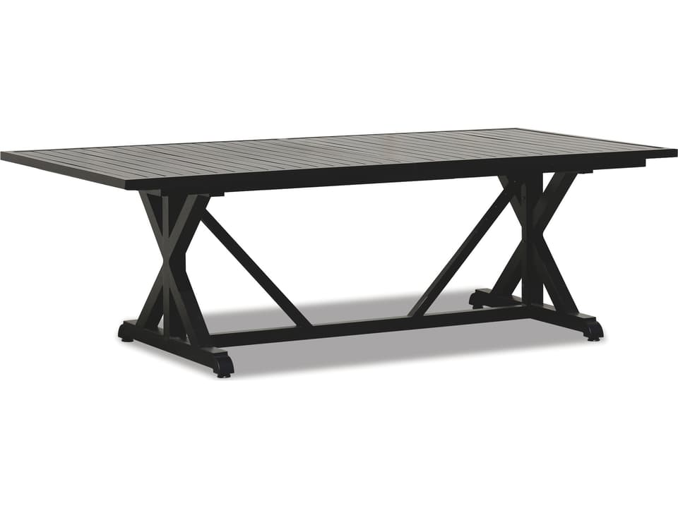 Monterey Aluminum Rectangular Dining Table in Espresso