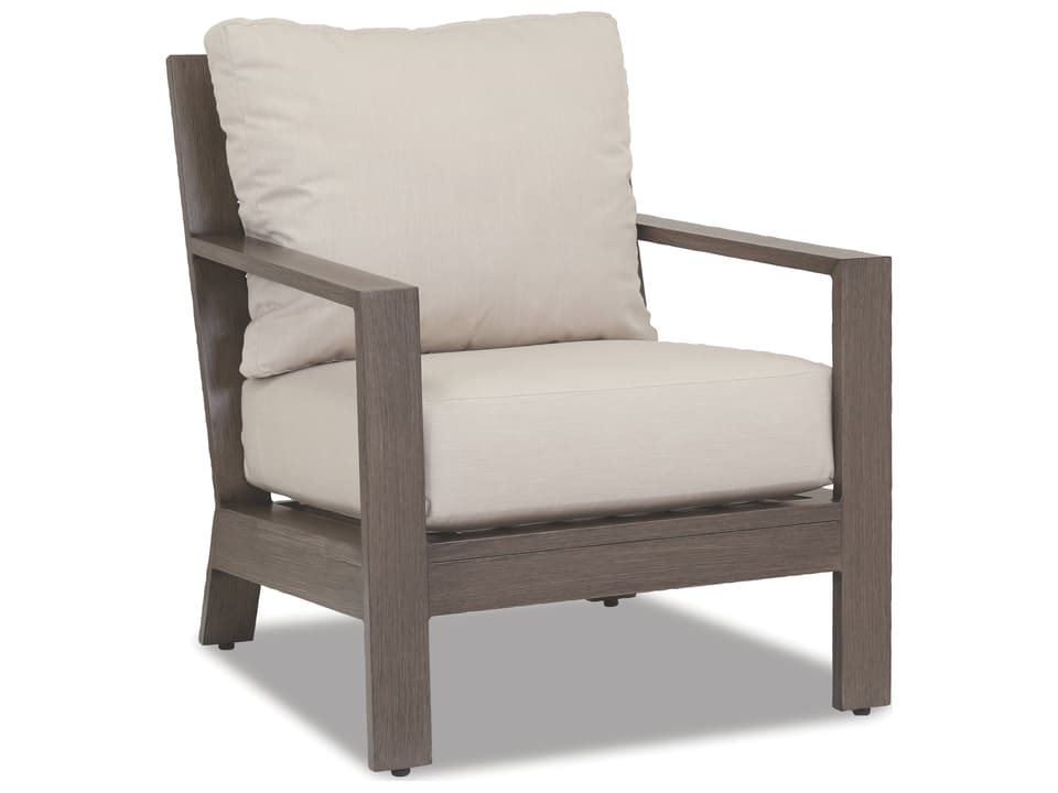 Laguna Aluminum Club Chair in Canvas Flax