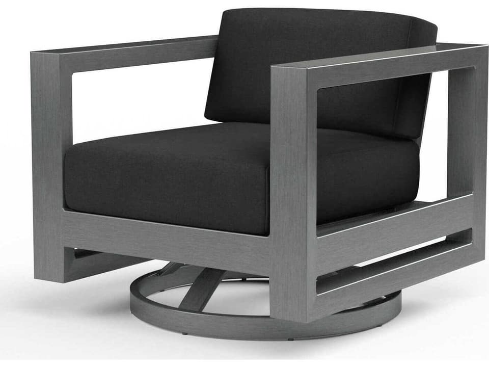 Redondo Aluminum Cushion Lounge Chair in Slate