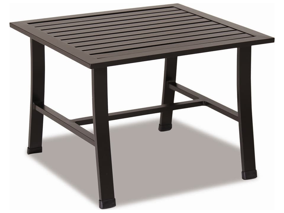 La Jolla Aluminum Square Patio End Table