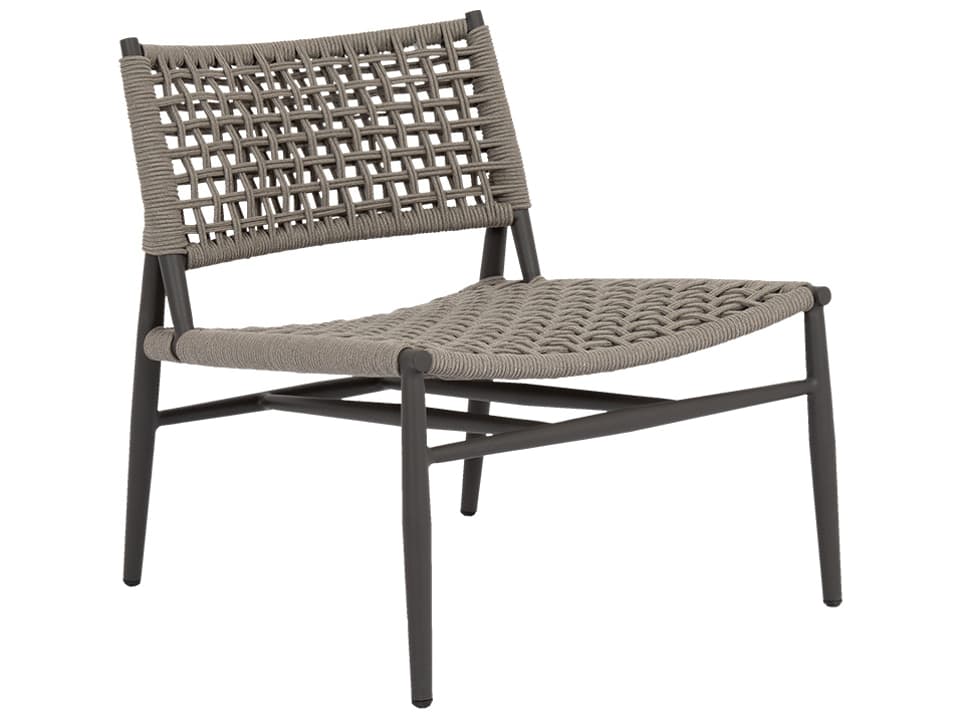 Grigio Aluminum Accent Lounge Chair in Graphite