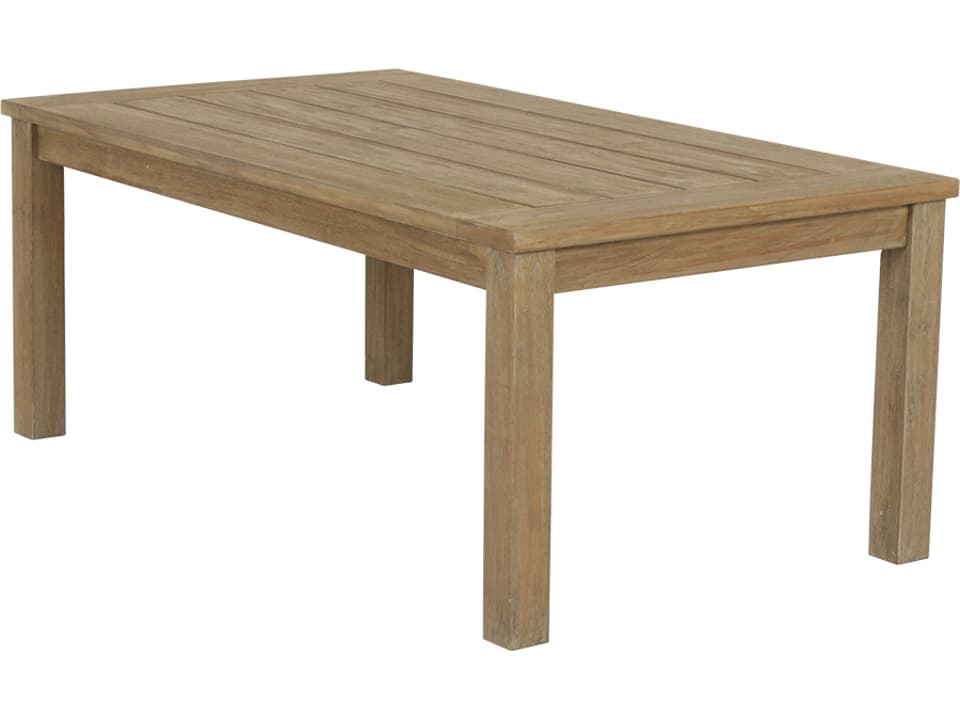 Coastal Teak 50-Inch Rectangular Coffee Table in Coastal Teak