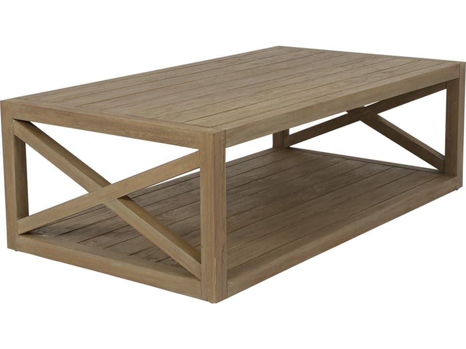 Coastal Teak 60-Inch Rectangular Coffee Table