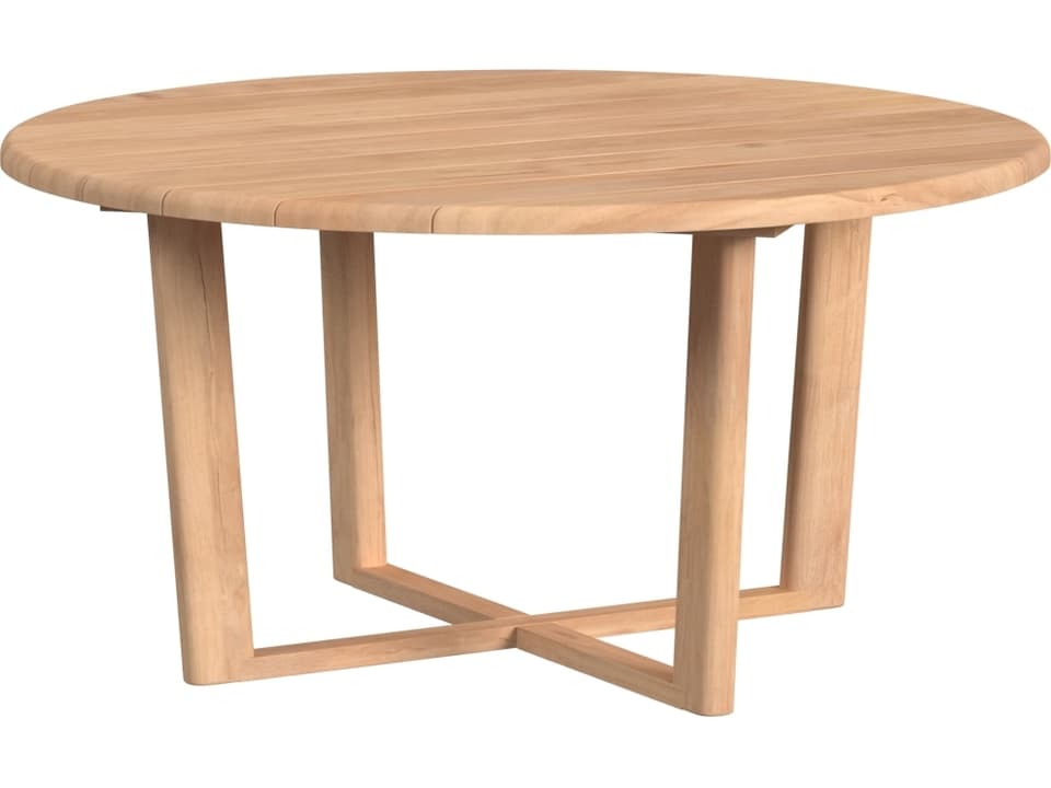 Natural Teak 56 Inch Round Dining Table