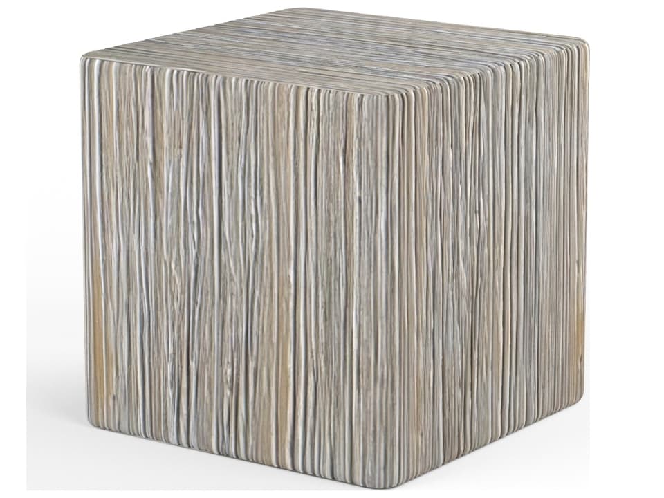 Madera 20-Inch Square GFRC End Table in Concrete