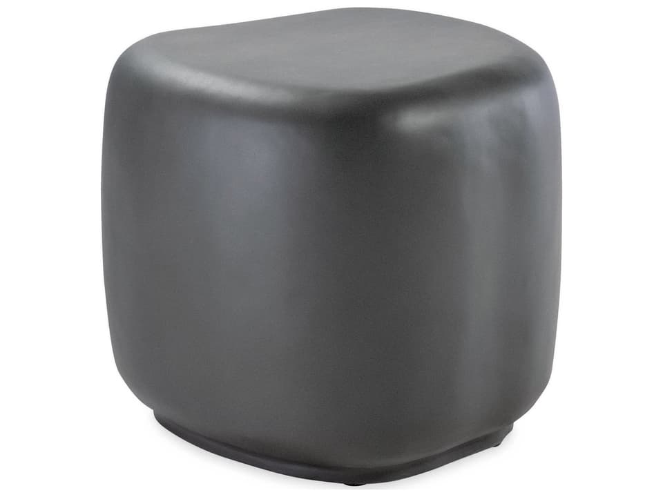 Bazaar 20-Inch Round Concrete End Table in Dark Gray