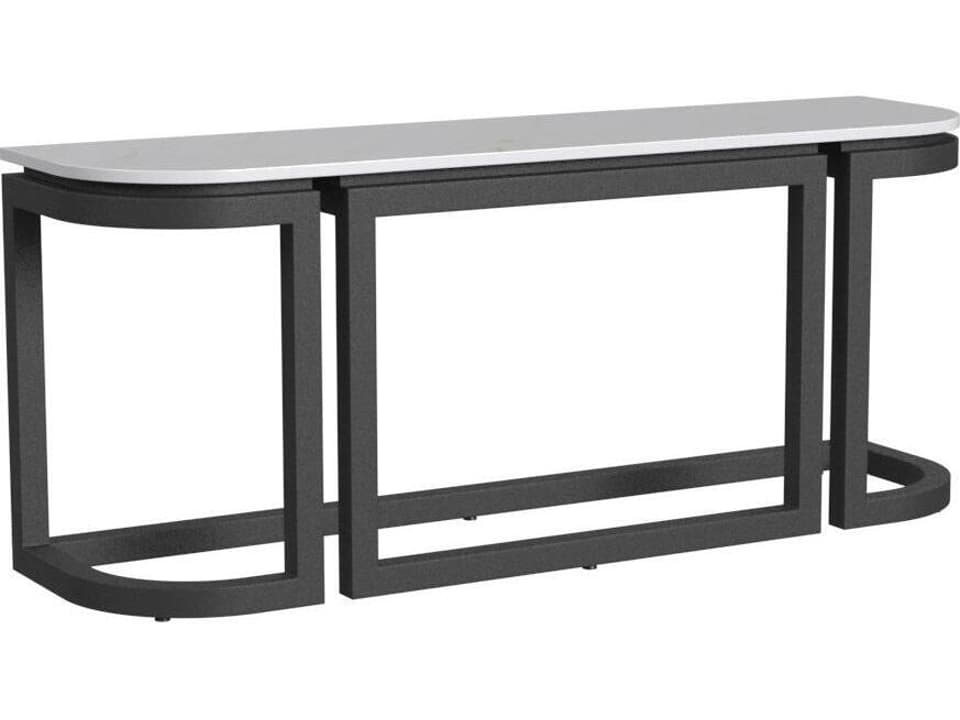 Malibu - Aluminum Rectangular Console Table