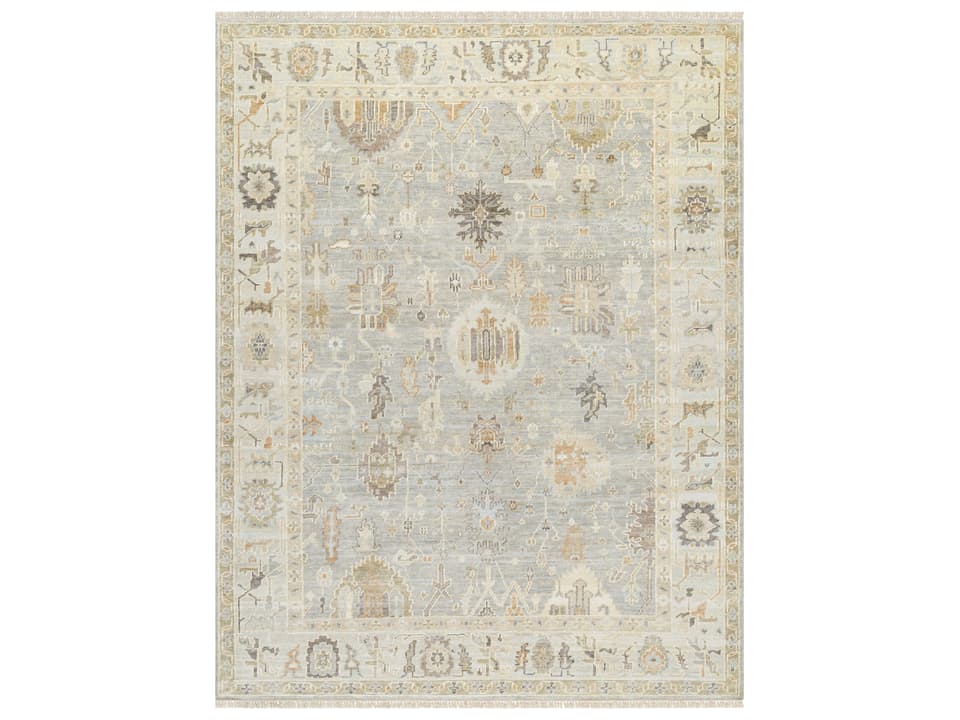 Antalya Hand Knotted Wool Area Rug Traditional Style