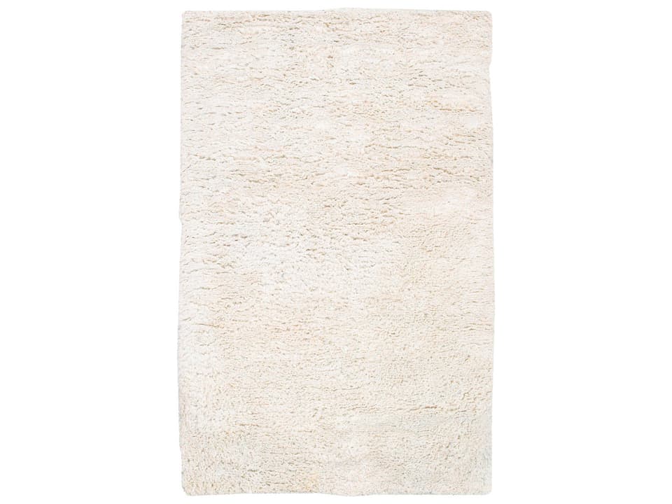 Ashton Hand Woven Plush Pile Area Rug in Cream