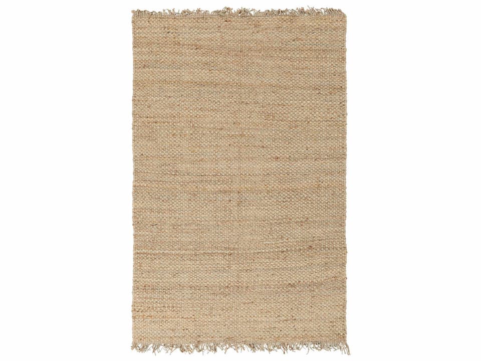 Tropica Hand Woven Jute Area Rug with Fringe Detail