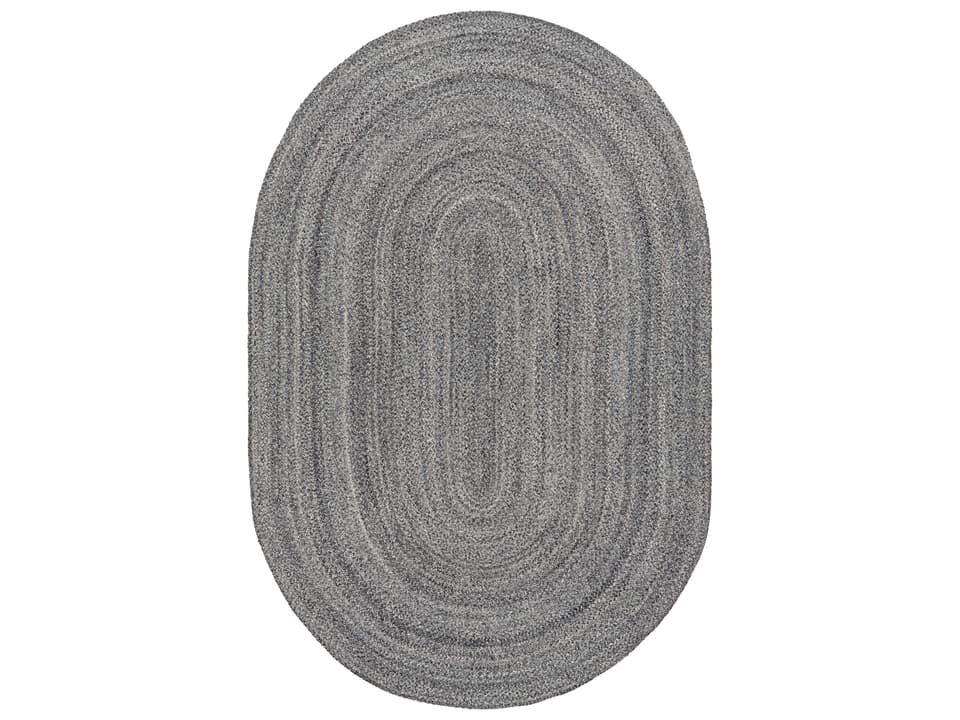Azalea 6x9 Oval Hand Woven Indoor Outdoor Area Rug in Multi Gray