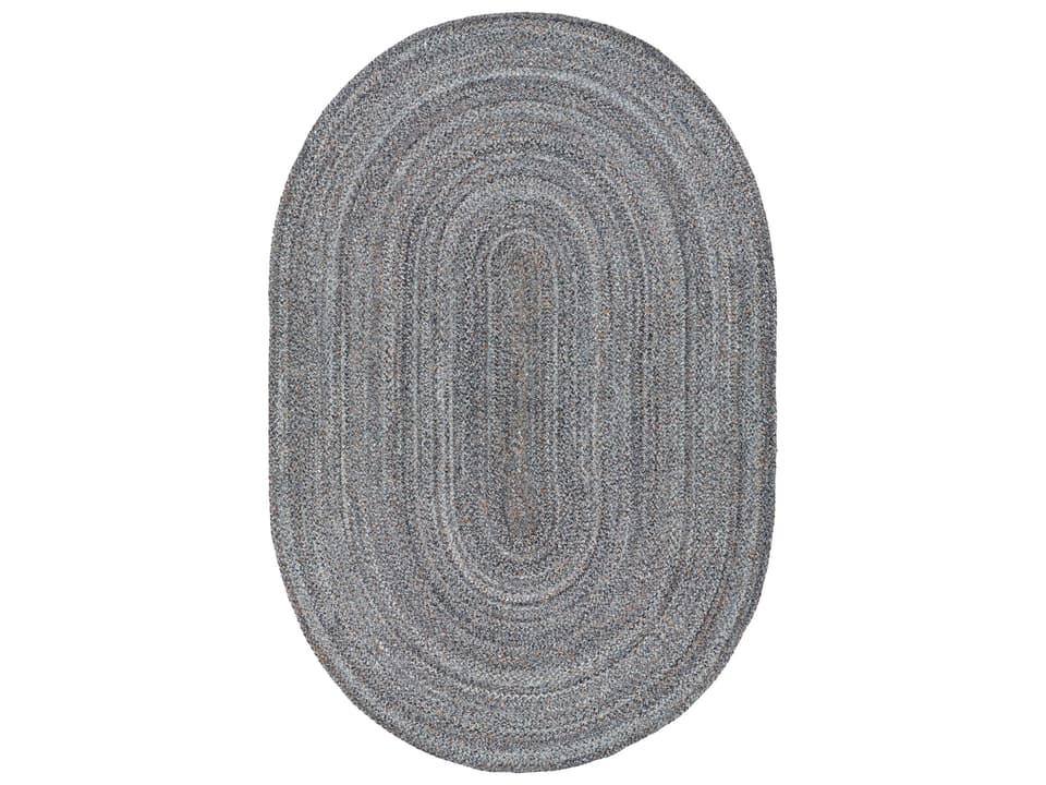 Azalea 6x9 Oval Hand-Woven Recycled PET Yarn Area Rug in Brown
