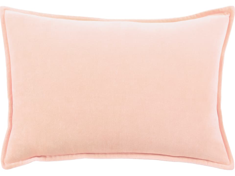 Cotton Velvet Peach Pillow