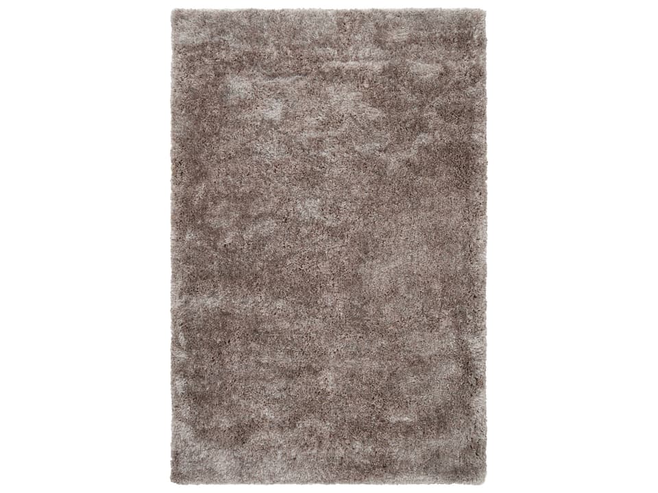 Grizzly Light Gray Hand Woven Polyester Shag Area Rug
