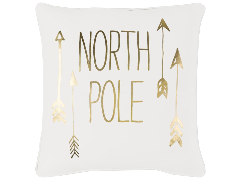 Holiday 18-Inch Square Cotton Accent Pillow with Intricate Pattern
