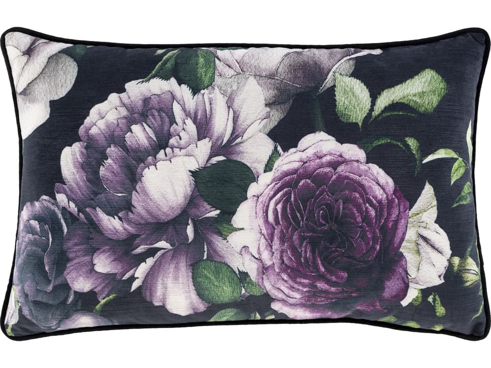 Horticulture Digitally Printed Velvet Lumbar Pillow