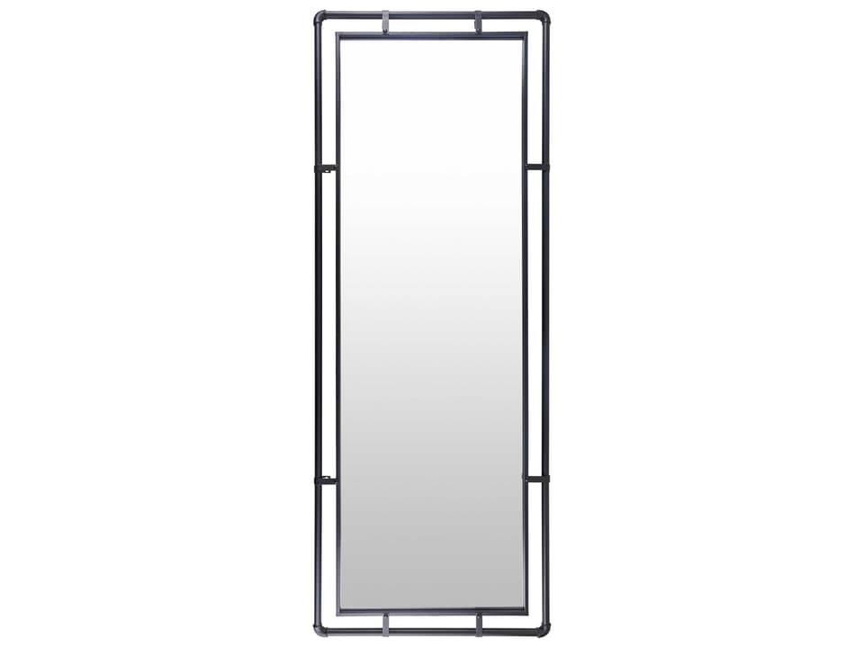 Indus Rectangle Full Length Mirror in Black with Iron Frame