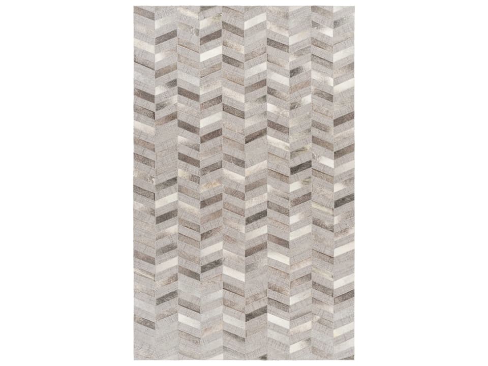 Jardin Hand Woven Area Rug with Wool and Leather
