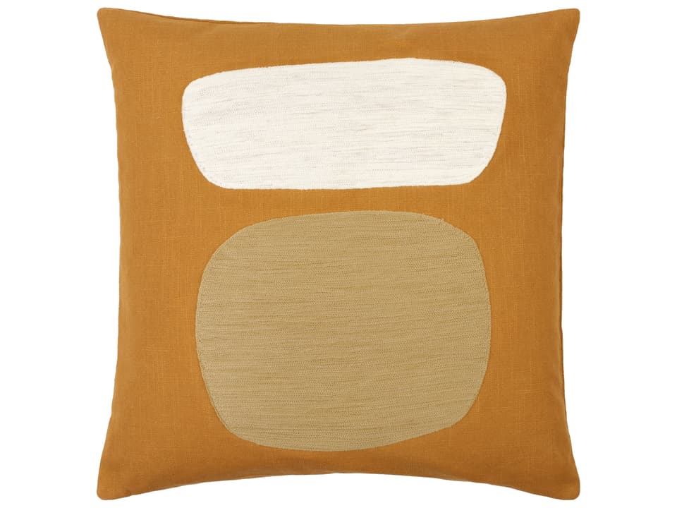 Jason Wu Collection Cotton Crewel Embroidered Accent Pillow