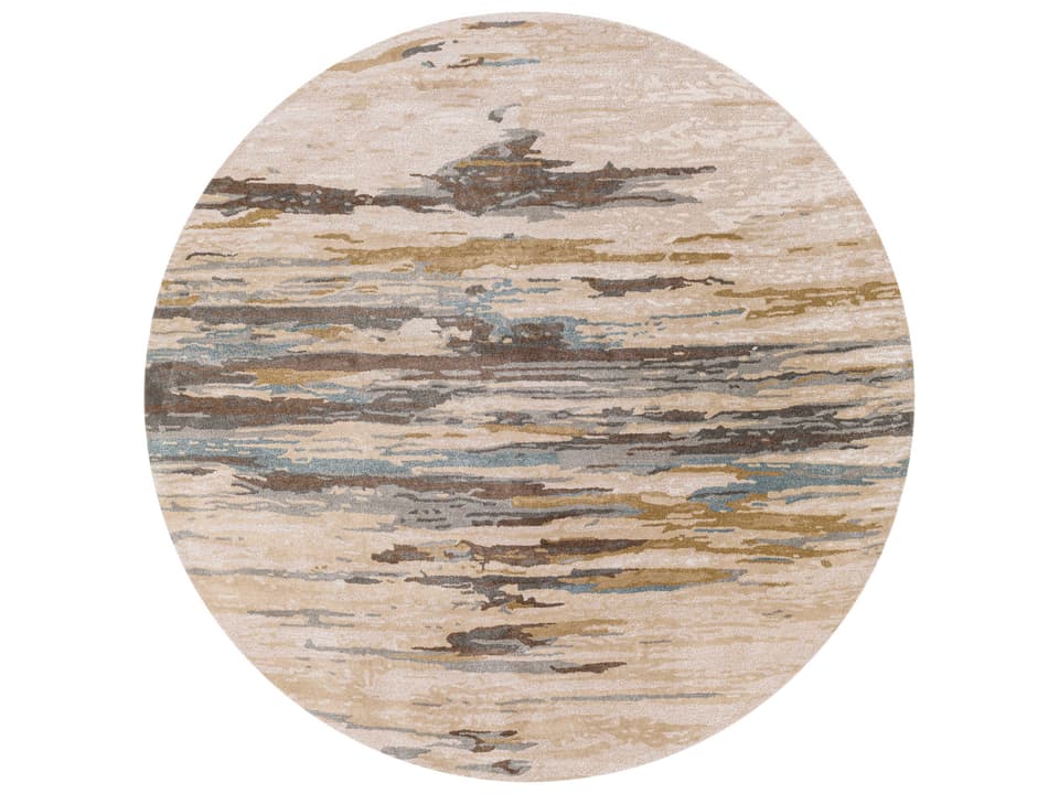 Kavita Hand Tufted Viscose and Wool Abstract Area Rug