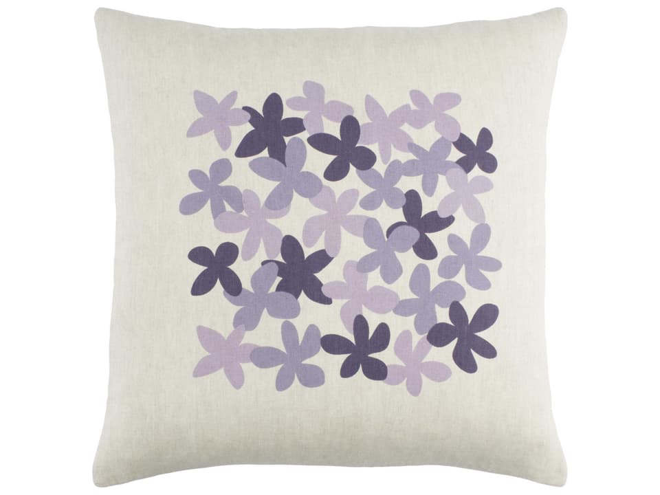 Little Flower Purple Pillow
