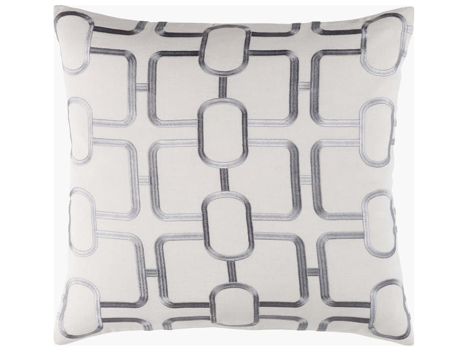 Lockhart Woven Machine Embroidered Accent Pillow