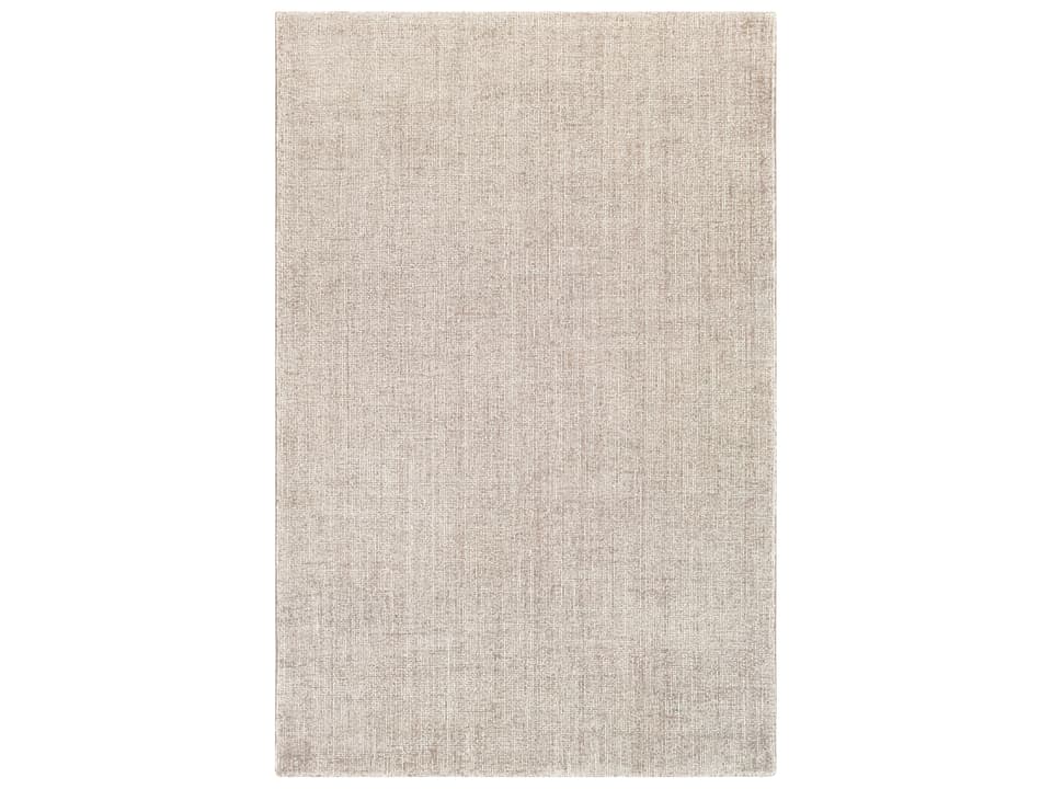 Messina Hand Tufted Wool Blend Area Rug in Gray and White