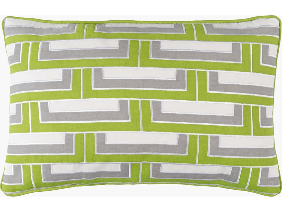 Mod Steps Accent Pillow Cotton Linen Blend