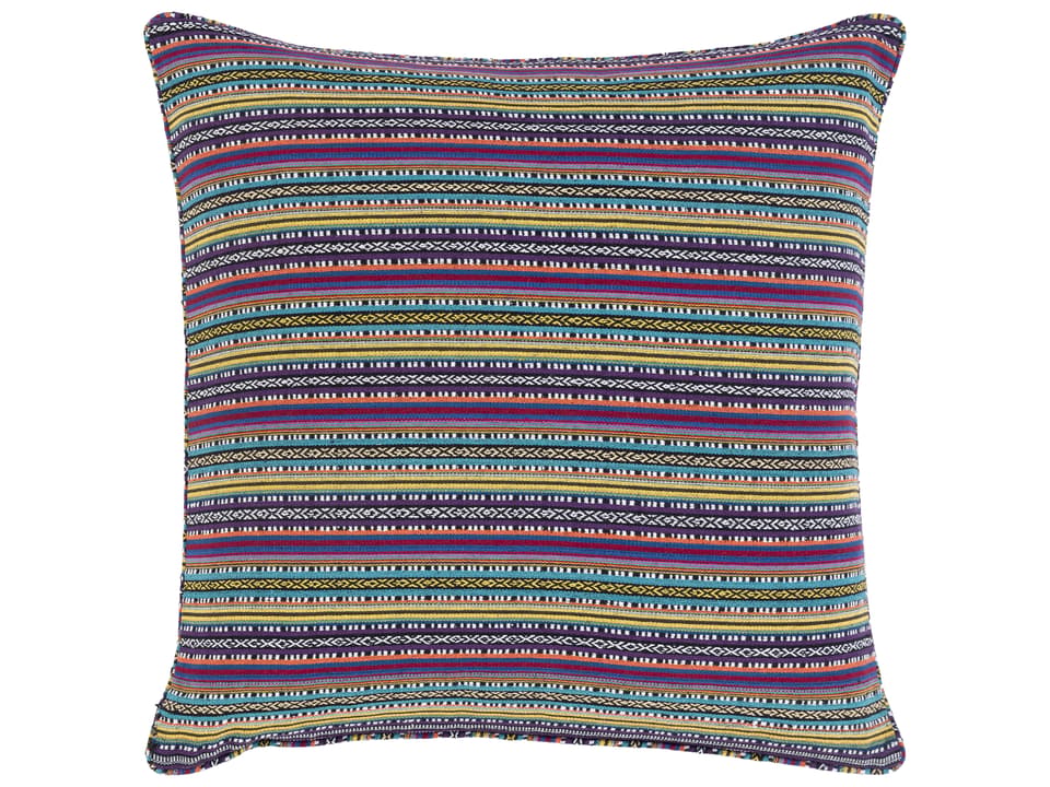 Maya Woven Cotton Blend Floor Pillow with Zipper Closure