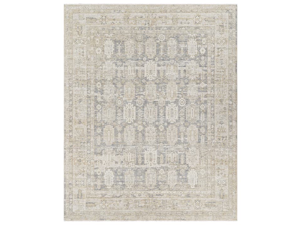 Once Upon a Time 100 Percent Wool Hand-Crafted Area Rug in Tan Gray