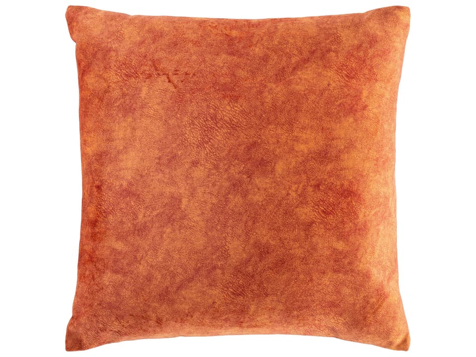 Collins Faux Suede Accent Pillow in Rust 20 x 20 Inch