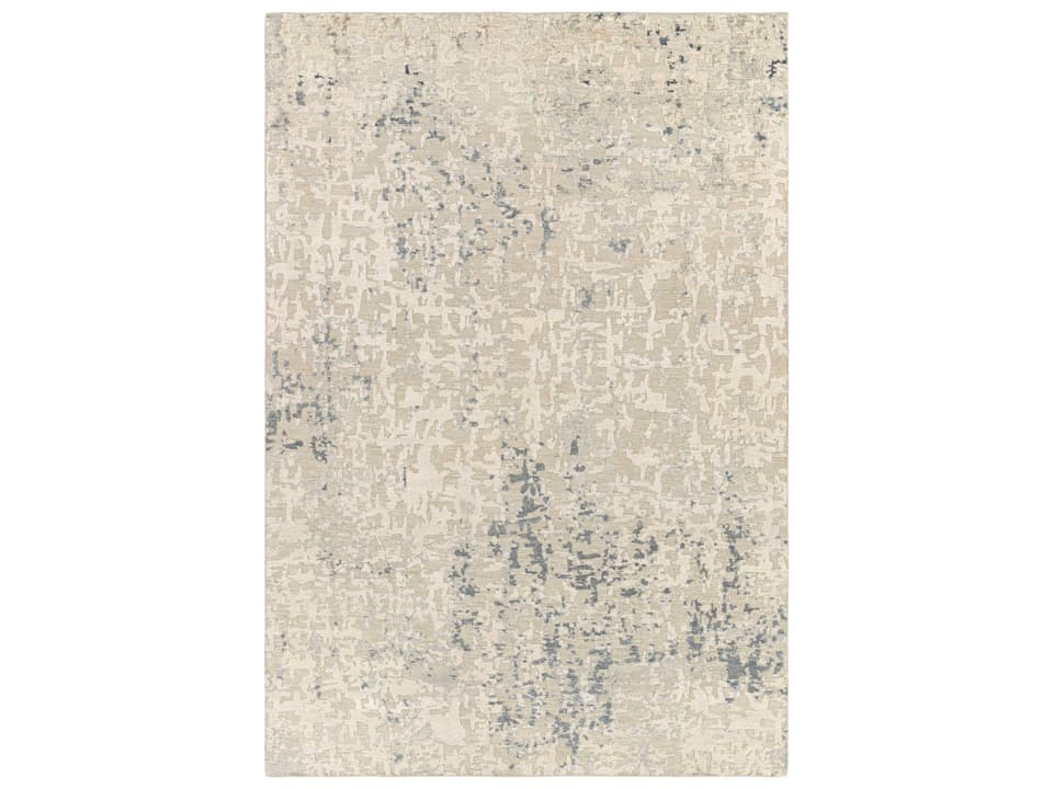Resham Hand Knotted Low Pile Silk Area Rug