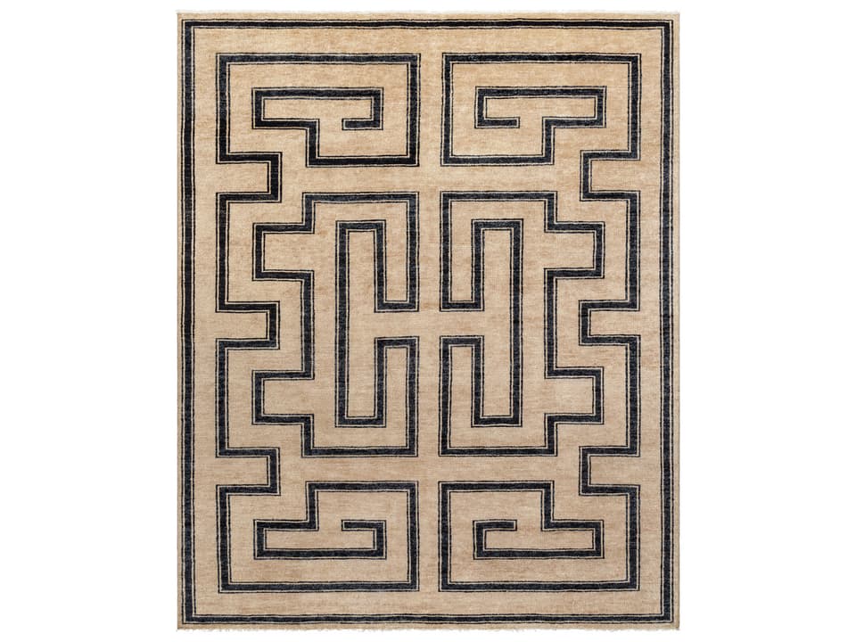 Hand Knotted Area Rug Riviera Collection Modern Style
