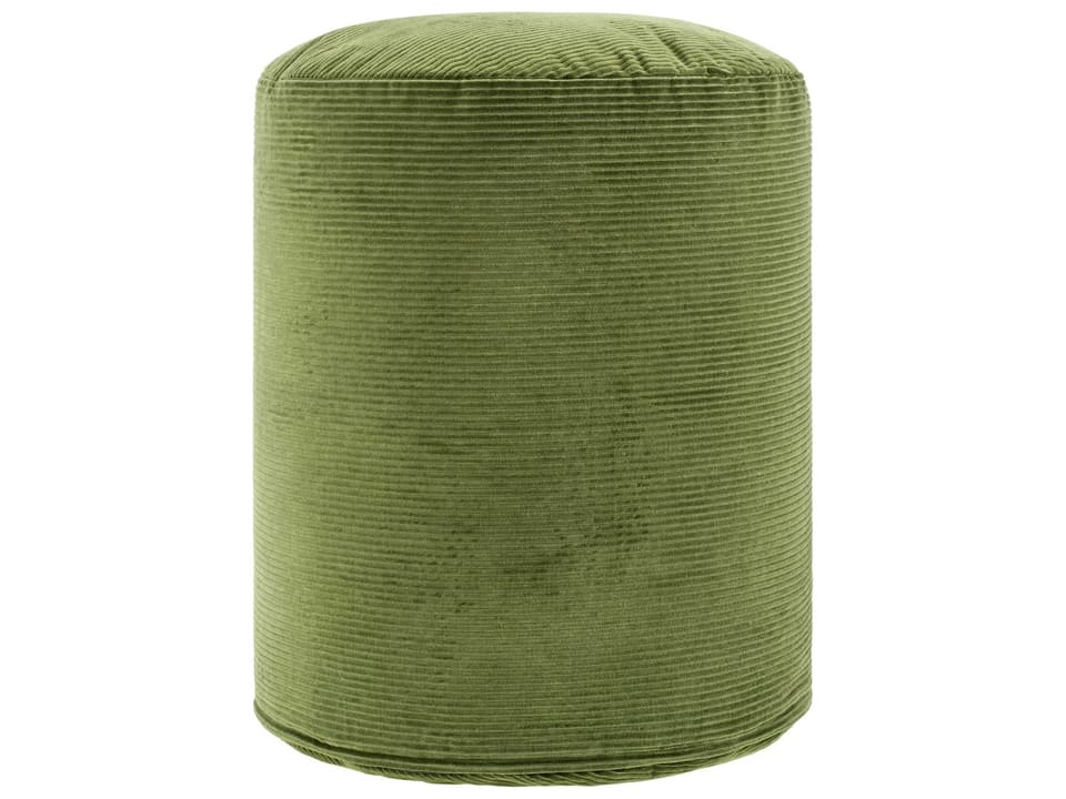 Roy Cylinder Pouf in Natural Cotton