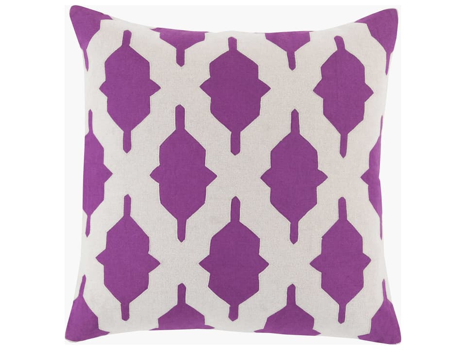 Salma Accent Pillow with Cotton Wool Blend and Knife Edge