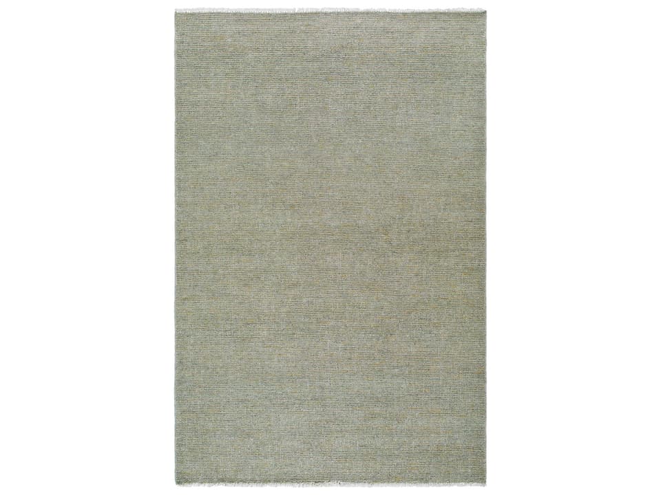Saga Hand Woven Wool and Cotton Area Rug with Fringe