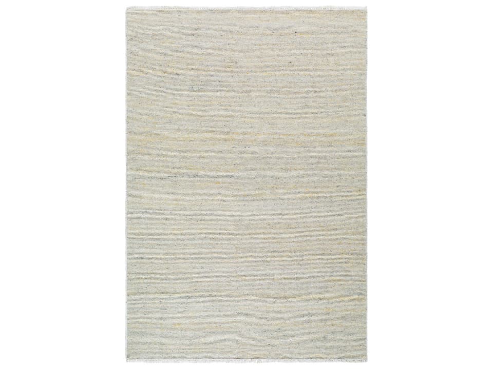 Saga Hand Woven Wool Blend Area Rug with Fringe