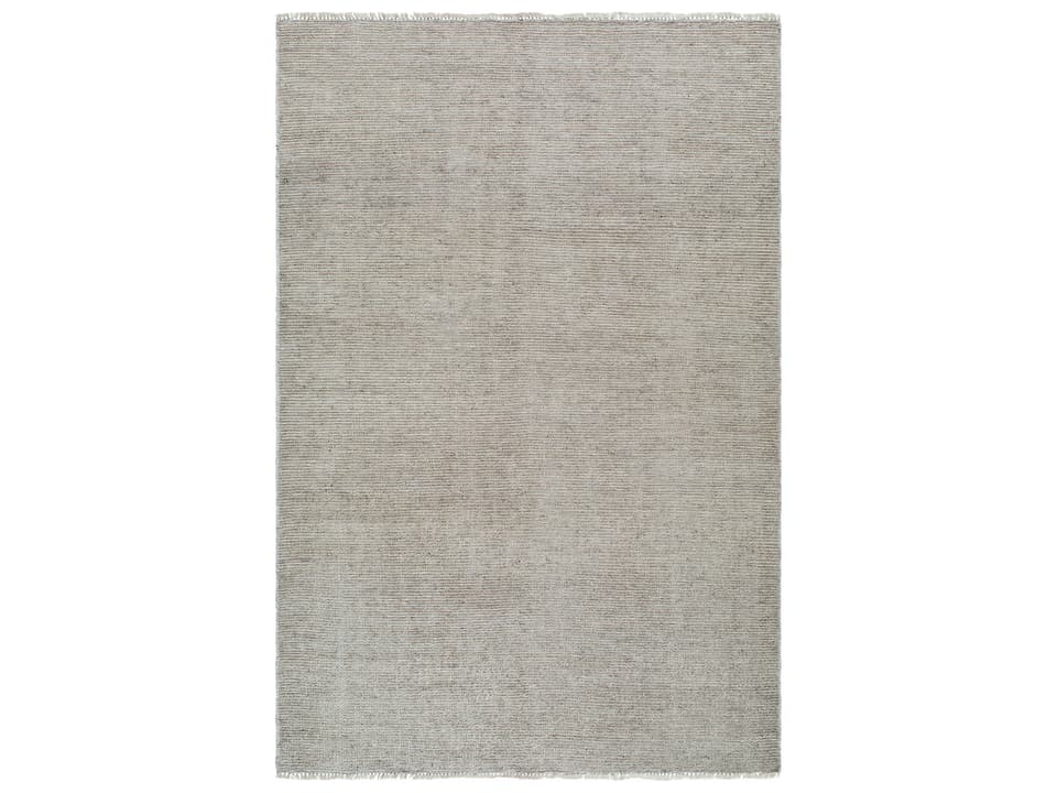 Saga Hand Woven Wool Blend Area Rug with Fringe