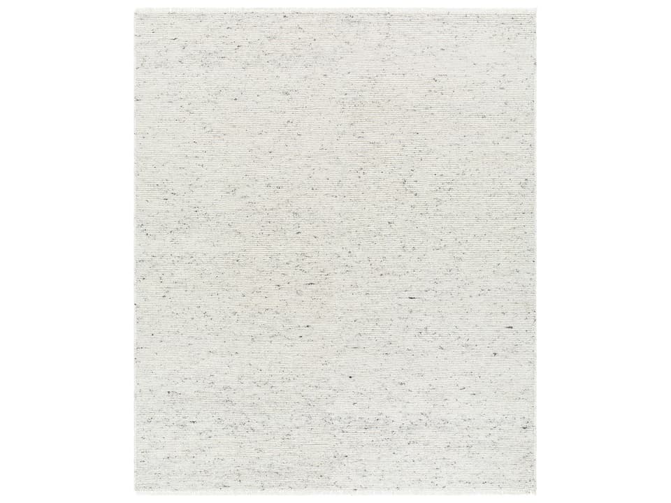 Saga Hand Woven Wool and Cotton Area Rug with Fringe