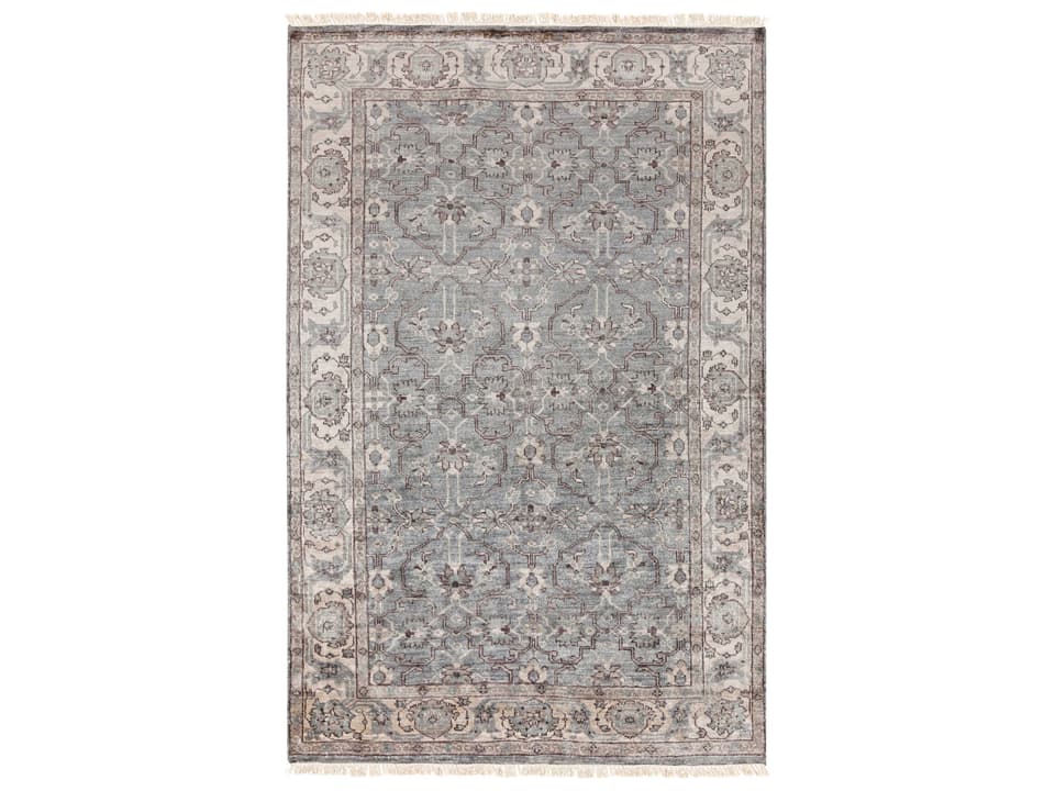 Theodora Hand Knotted Viscose Area Rug Traditional Style
