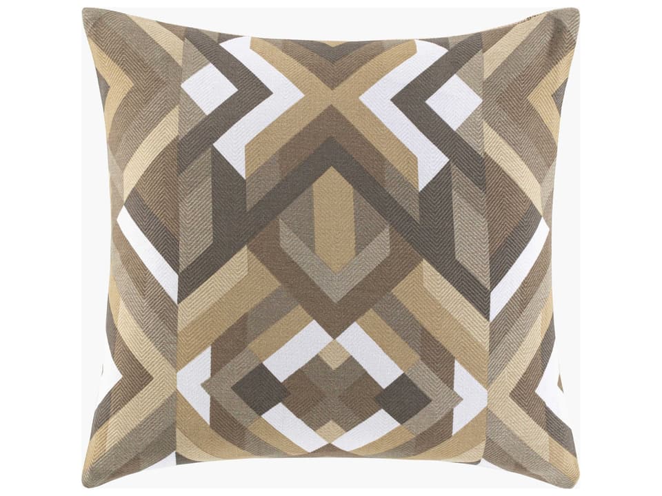 Teori 22-Inch Square Cotton Accent Pillow in Charcoal