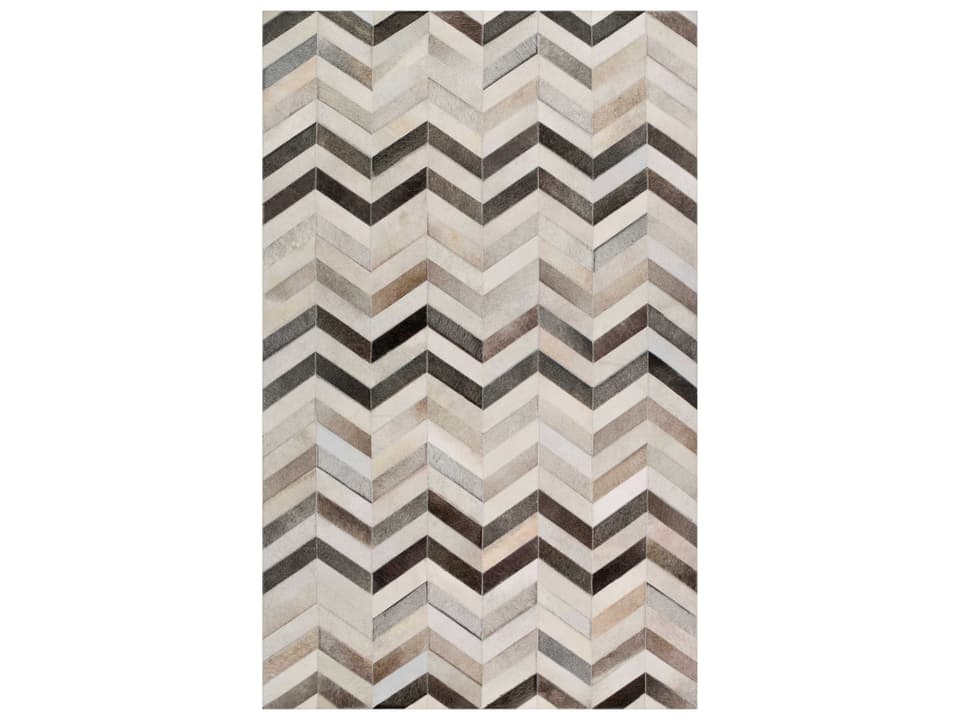 Trail Hand Crafted Hair On Hide Rectangular Area Rug
