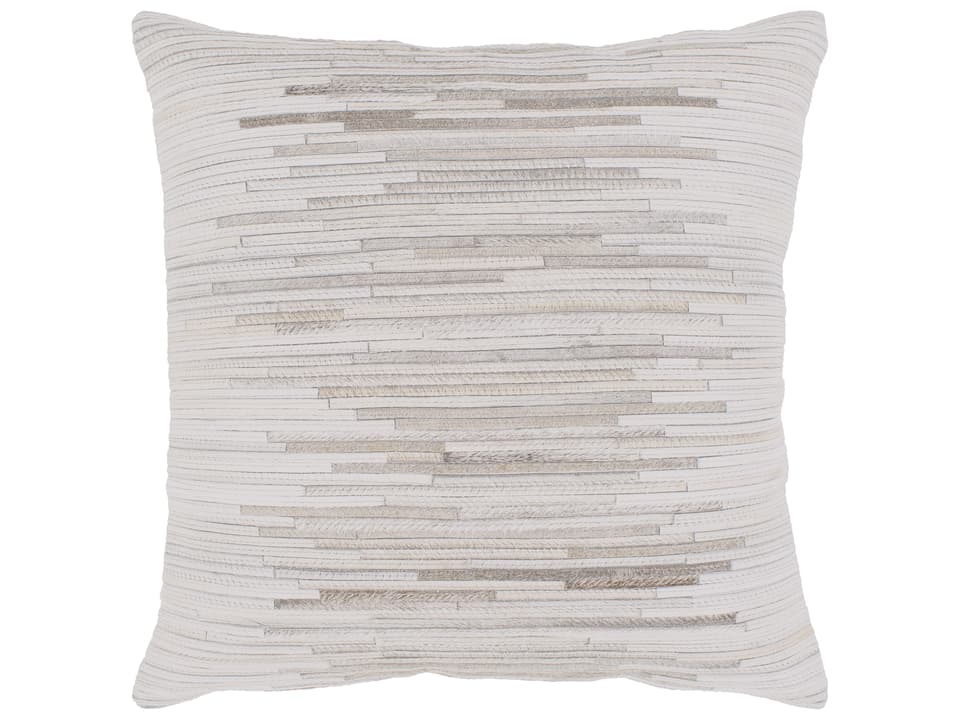 Zander Hair On Hide Patchwork Accent Pillow