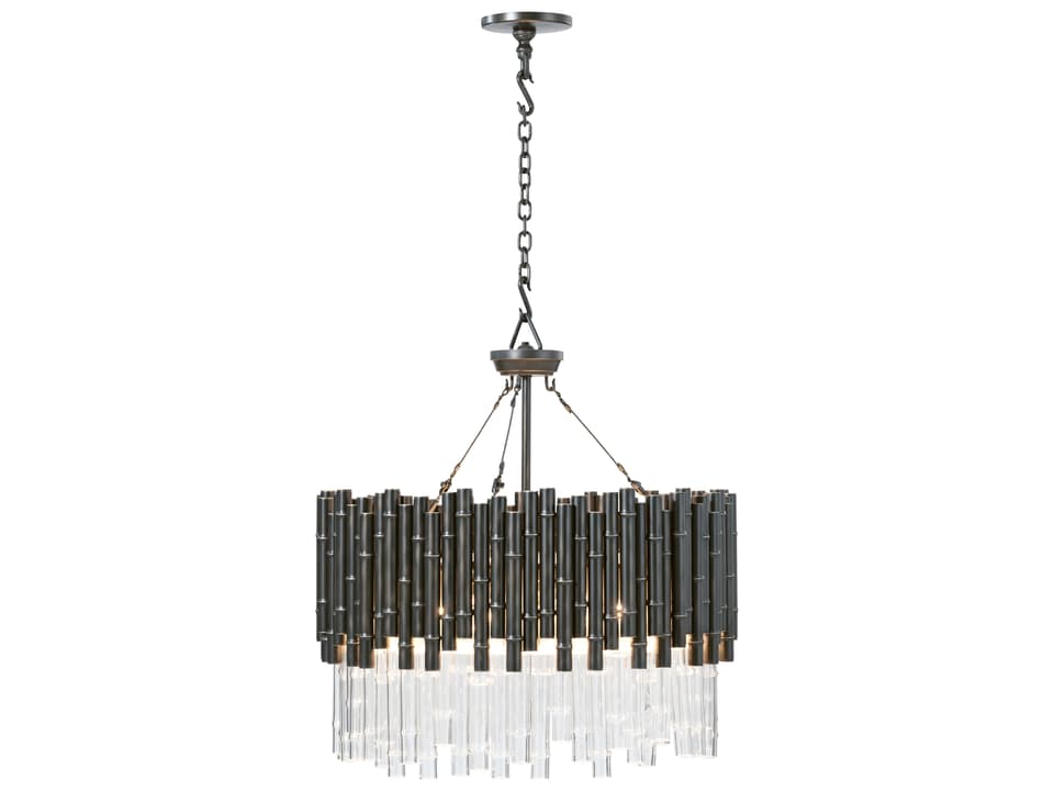TA Illuminations Gunmetal Drum Chandelier