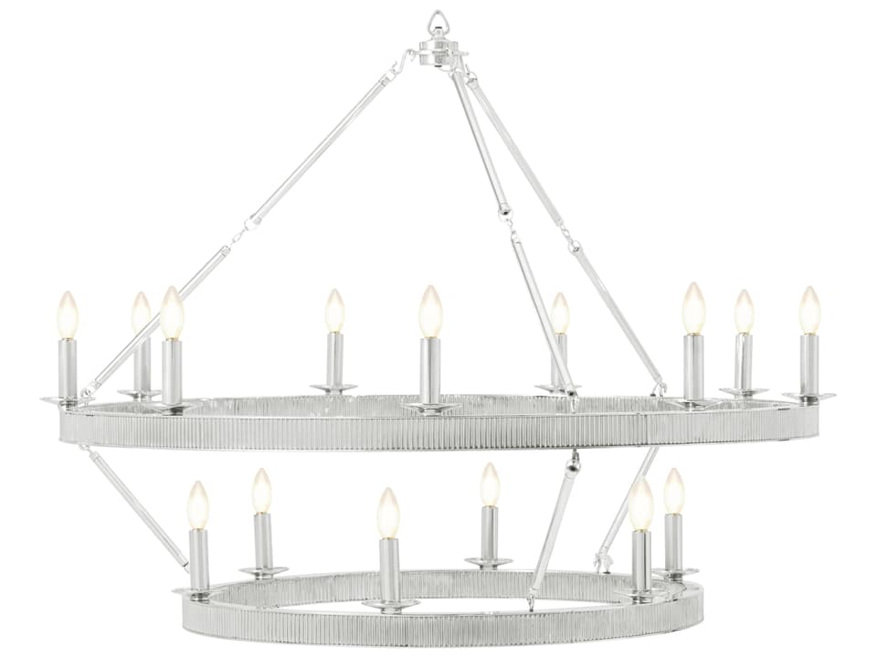 Ta Illuminations Chrome Round Chandelier