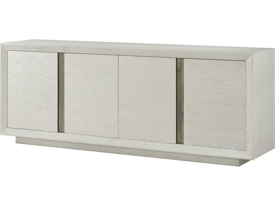 Essence 90-Inch Solid Wood Media Console in Opal Finish