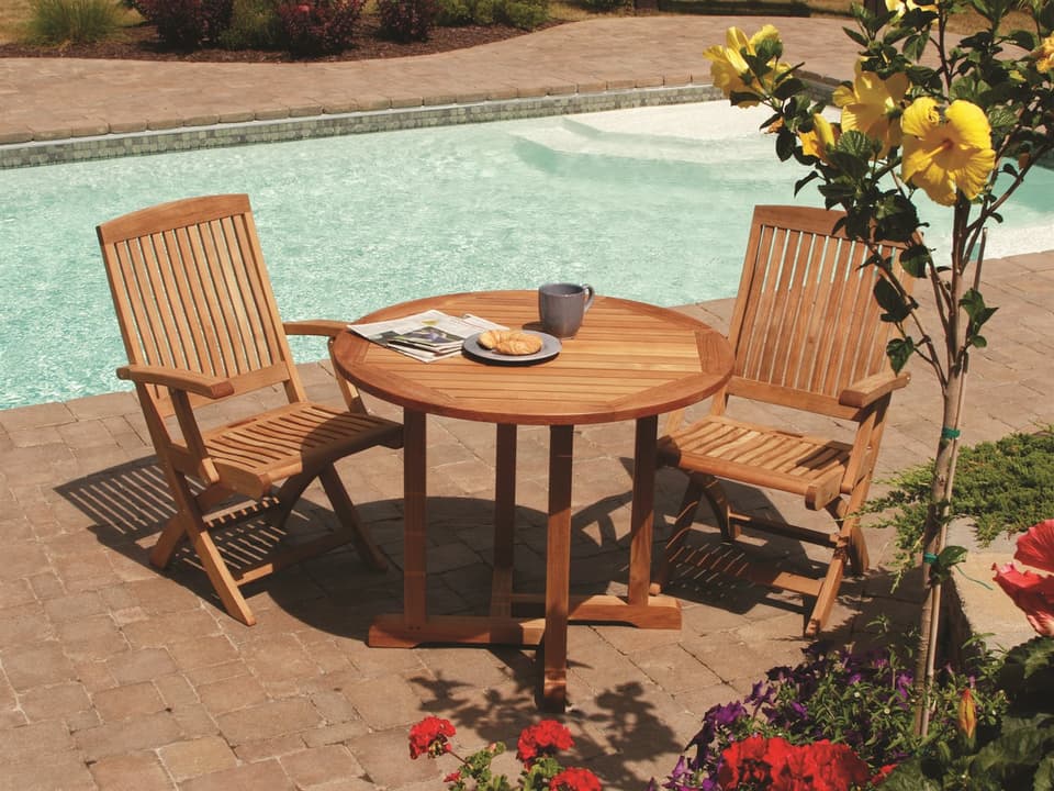 Braxton Natural Teak Outdoor Dining Set