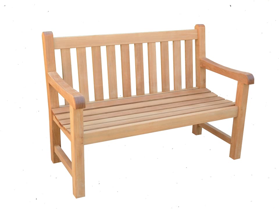 Columbia 48-Inch Teak Patio Bench in Natural Teak
