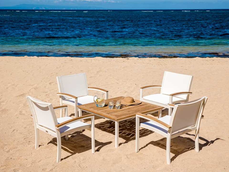 Soho Aluminum Sling Outdoor Lounge Set